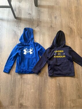 Little Boys Under Armour Hoodies (2) - Size XS (see description and pictures)